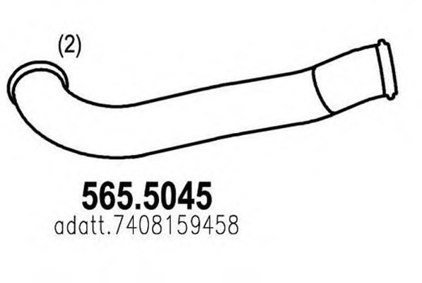 ASSO 565.5045 Exhaust Pipe